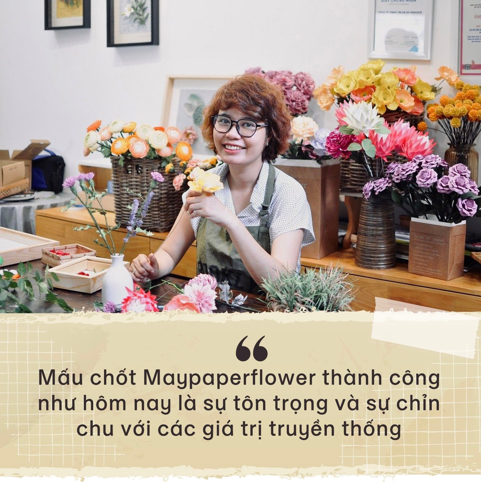 Những bông hoa ở Maypaperflower: Chuyến du lịch về làng nghề 300 tuổi xứ Huế và quyết định startup làm hoa giấy thủ công xuất khẩu của cựu nhân viên ngân hàng- Ảnh 12. Những bông hoa ở Maypaperflower: Chuyến du lịch về làng nghề 300 tuổi xứ Huế và quyết định startup làm hoa giấy thủ công xuất khẩu của cựu nhân viên ngân hàng- Ảnh 12.